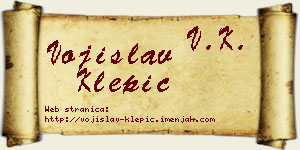 Vojislav Klepić vizit kartica